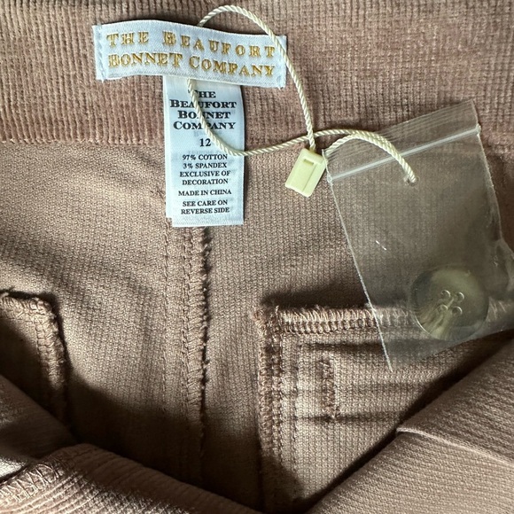 The Beaufort Bonnet Company boys Prep School Pants in mauve Corduroy. Size 12 - Picture 3 of 6